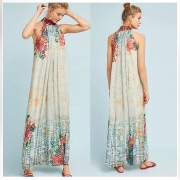 Anthropologie Bhanuni by Jyoti Marilla Maxi Dress XSP - Picture 1 of 15